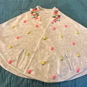 Cat and Jack sweater wrap around cape